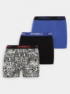 O'Neill O'Neill Men Boxershorts Gulf Stream Black 3-Pack férfi alsónadrág kék színben 1