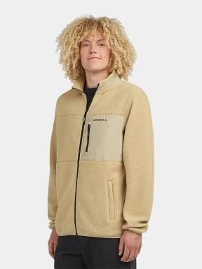 O'Neill O'Neill Must-Have High Pile Fz Fleece férfi polár pulóver homok színben 3