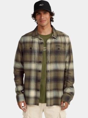 O'Neill O'Neill TRVLR Series Flannel Check Shirt férfi hosszú ujjú ing zöld színben 1