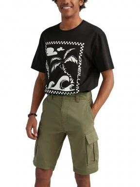 O'Neill Park Cargo Short férfi oldalzsebes rövidnadrág oliva színben 1