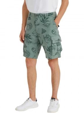 O'Neill Essentials Cargo Shorts férfi oldalzsebes rövidnadrág zöld színben 1