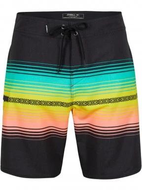O'Neill Heat Stripe Line 19'' Boardshorts férfi fürdőnadrág fekete színben 1