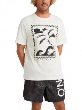 O'Neill Fin T-Shirt férfi rövid ujjú póló fehér színben 1