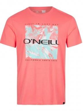 O'Neill Crazy T-Shirt férfi rövid ujjú póló rózsaszín színben 1