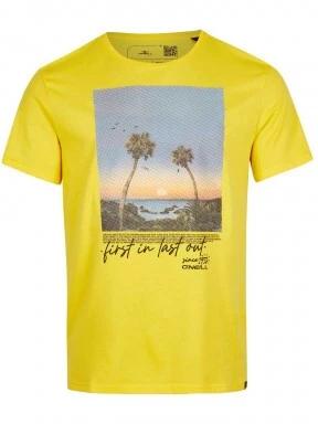 O'Neill Loren T-Shirt férfi rövid ujjú póló sárga színben 1