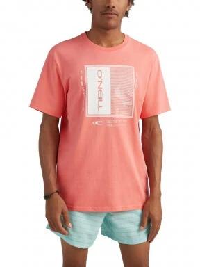 O'Neill Thayer T-Shirt férfi rövid ujjú póló rózsaszín színben 1