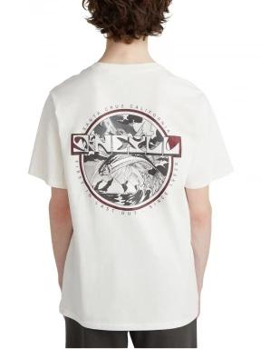 O'Neill Aguazul T-Shirt férfi rövid ujjú póló fehér színben 3