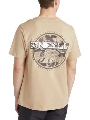 O'Neill Aguazul T-Shirt férfi rövid ujjú póló homok színben 3