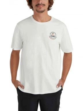 O'Neill Trvlr Back Print T-Shirt férfi rövid ujjú póló fehér színben 1