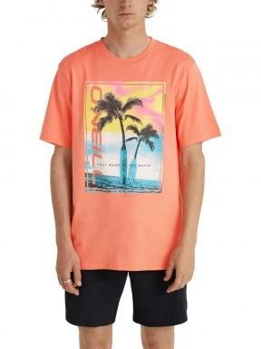 O'Neill Jack O'Neill Neon T-Shirt férfi rövid ujjú póló narancssárga színben 1