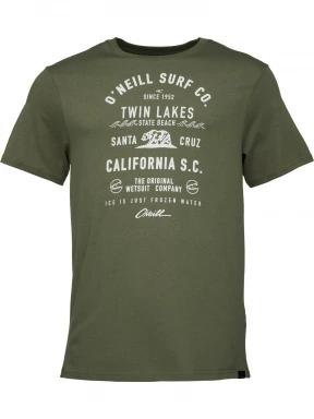O'Neill Muir T-shirt férfi rövid ujjú póló oliva színben 1