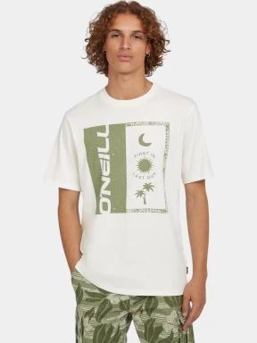 O'Neill O'Neill Front Print T-Shirt férfi rövid ujjú póló fehér színben 1