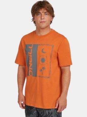 O'Neill O'Neill Front Print T-Shirt férfi rövid ujjú póló narancssárga színben 1