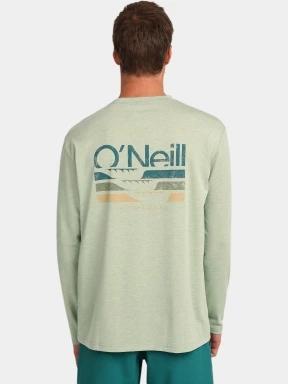 O'Neill O'Neill Hybrid Polygiene L/Slv T-Shirt férfi hosszú ujjú sport póló világoszöld színben 3