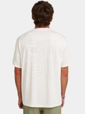 O'Neill O'Neill Hybrid Upf Polygiene Back Print T-Shirt férfi rövid ujjú sport póló fehér színben 3