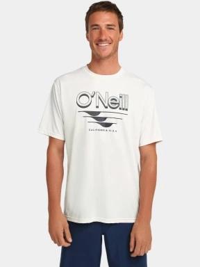 O'Neill O'Neill Hybrid Upf Polygiene Graphic T-Shirt férfi rövid ujjú sport póló fehér színben 1