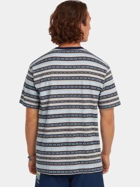 O'Neill O'Riginals Jacquard Stripe T-Shirt férfi rövid ujjú póló világoskék színben 3