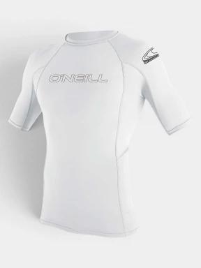 O'Neill Basic Skins S/S Rash Guard férfi rövid ujjú lycra fehér színben 1