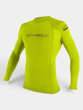 O'Neill Basic Skins L/S Rash Guard férfi hosszú ujjú lycra zöld színben 1