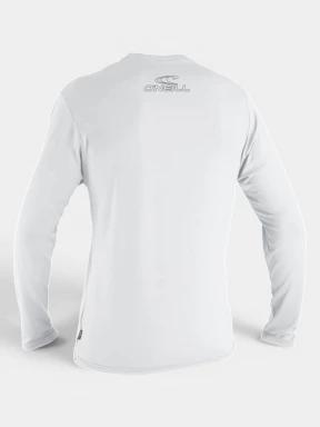 O'Neill Basic Skins L/S Sun Shirt férfi hosszú ujjú lycra fehér színben 1