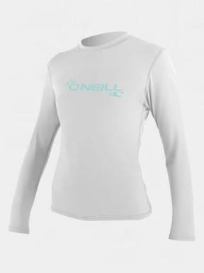 O'Neill WMS Basic Skins L/S Sun Shirt női hosszú ujjú lycra fehér színben 1