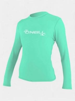 O'Neill WMS Basic Skins L/S Sun Shirt női hosszú ujjú lycra zöld színben 1