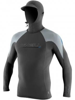 O'Neill Premium Skins O'Zone L/S Rash Guard w/Hood férfi hosszú ujjú lycra szürke színben 1