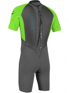 O'Neill REACTOR-2 2MM BACK ZIP S/S SPRING férfi rövid ujjú neoprén ruha fekete színben 3