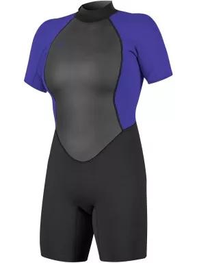 O'Neill Wms Reactor-2 2mm Back Zip S/S Spring női rövid ujjú neoprén ruha szürke színben 1