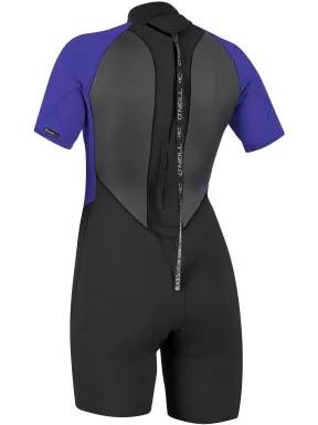 O'Neill Wms Reactor-2 2mm Back Zip S/S Spring női rövid ujjú neoprén ruha szürke színben 3