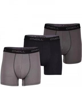 O'Neill Men boxer O'Neill plain 3-pack férfi alsónadrág szürke színben 1