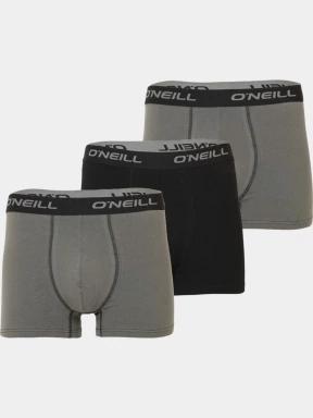 O'Neill Men boxer O'Neill plain 3-pack férfi alsónadrág szürke színben 1