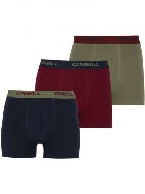 O'Neill Men boxer O'Neill plain 3-pack férfi alsónadrág zöld színben 1