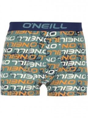 Men boxer O'Neill logo allover & plain 2-pack