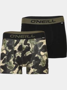O'Neill Men boxer O'Neill camouflage & plain 2-pack férfi alsónadrág oliva színben 1