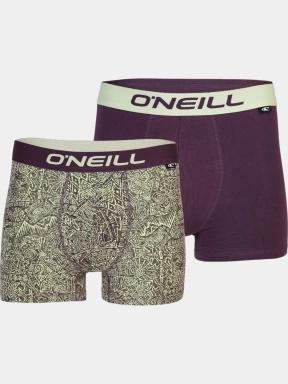 O'Neill Men boxer O'Neill frozen wave oap & plain 2-pack férfi alsónadrág lila színben 1