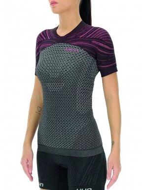 UYN Lady Running Coolboost Shirt SH_SL női rövid ujjú sport póló szürke színben 3