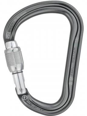 Petzl WILLIAM SCREW-LOCK karabiner szürke színben 3