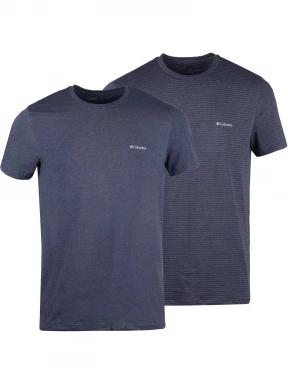 Columbia 2PP Performance Cotton Stretch Top férfi rövid ujjú póló sötétkék színben 1