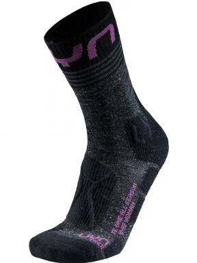 UYN UYN WOMAN TREKKING ONE ALL SEASON MID SOCKS női túrazokni fekete színben 1