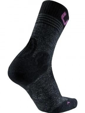 UYN UYN WOMAN TREKKING ONE ALL SEASON MID SOCKS női túrazokni fekete színben 3