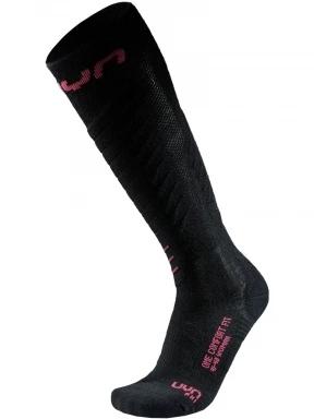UYN UYN WOMAN SKI ONE COMFORT FIT SOCKS női sízokni fekete színben 1