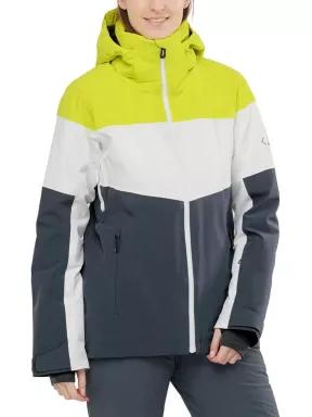 Salomon Slalom Jkt W női síkabát szürke színben 1