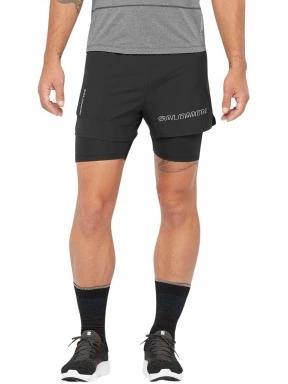 Salomon Cross 2In1 Shorts M férfi sport rövidnadrág fekete színben 1