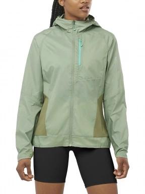 Salomon Bonatti Cross Fz Hoodie W női futódzseki zöld színben 1