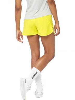 Salomon Cross 3'' Short W női sport rövidnadrág sárga színben 3
