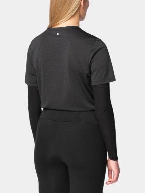 Salomon Shkout Core Ss Tee W női rövid ujjú sport póló fekete színben 3