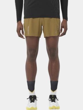 Salomon Sense Aero 5'' Shorts M férfi sport rövidnadrág oliva színben 1