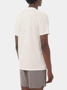 Salomon Sense Aero SS Tee Gfx M férfi rövid ujjú sport póló fehér színben 3
