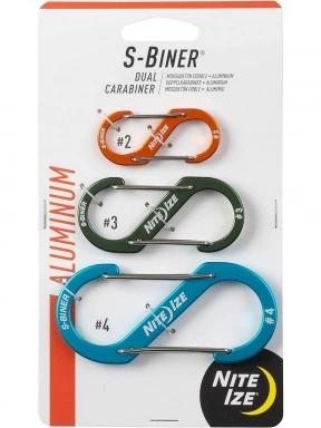 S-Biner® Alumínium S (dupla) Karabiner szett (3db)